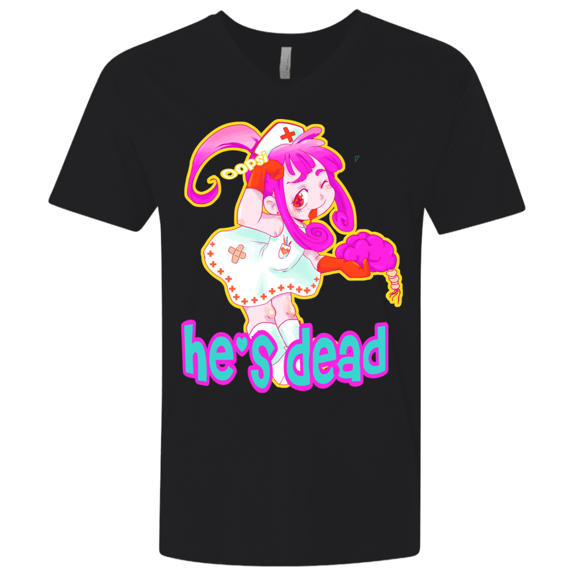 T-Shirts Black / X-Small Oopsi Men's Premium V-Neck