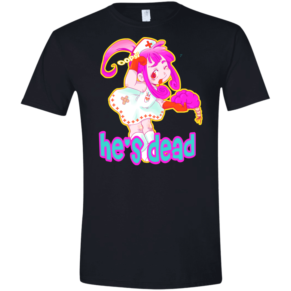 T-Shirts Black / X-Small Oopsi Men's Semi-Fitted Softstyle