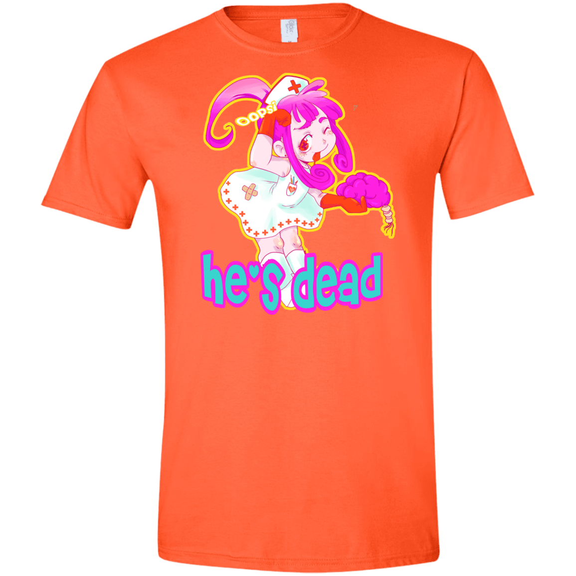 T-Shirts Orange / S Oopsi Men's Semi-Fitted Softstyle