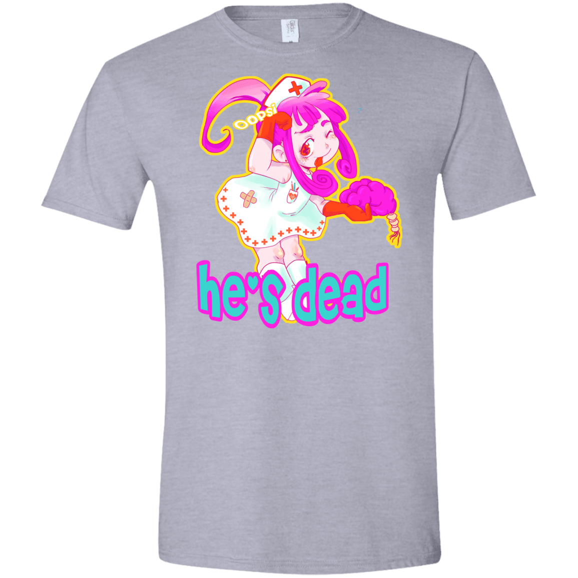 T-Shirts Sport Grey / X-Small Oopsi Men's Semi-Fitted Softstyle