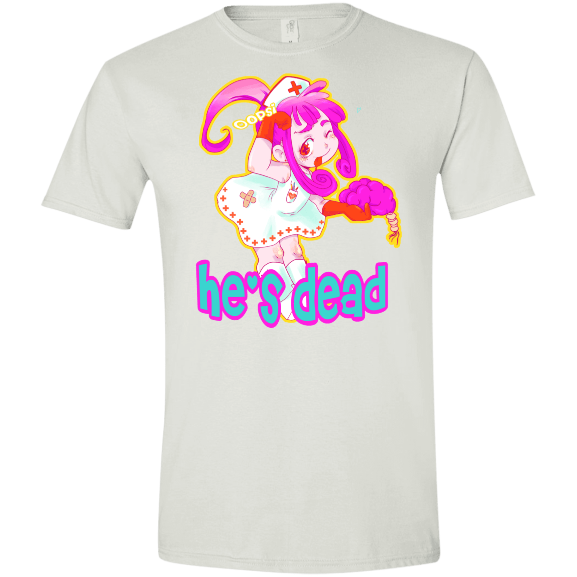 T-Shirts White / X-Small Oopsi Men's Semi-Fitted Softstyle