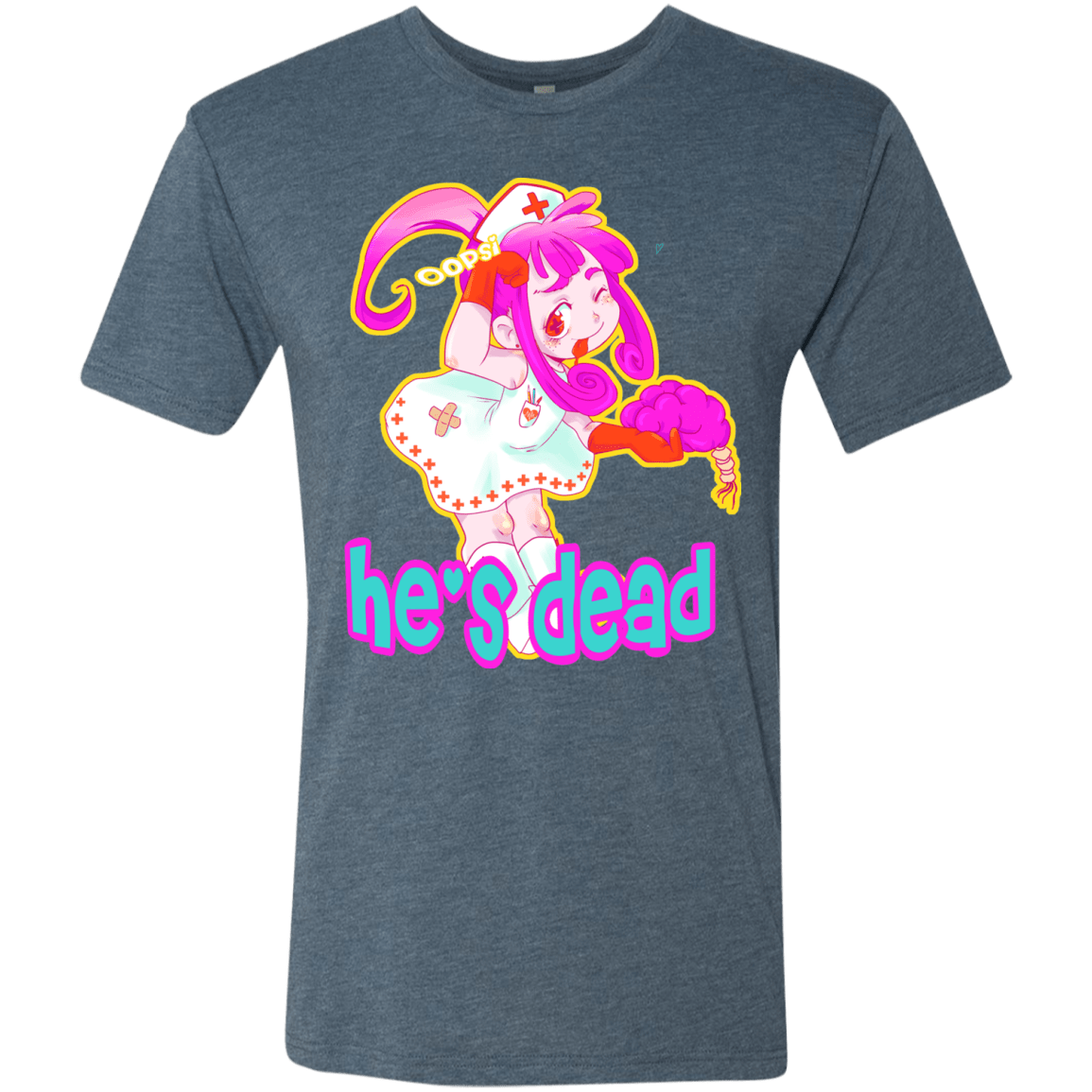 T-Shirts Indigo / S Oopsi Men's Triblend T-Shirt