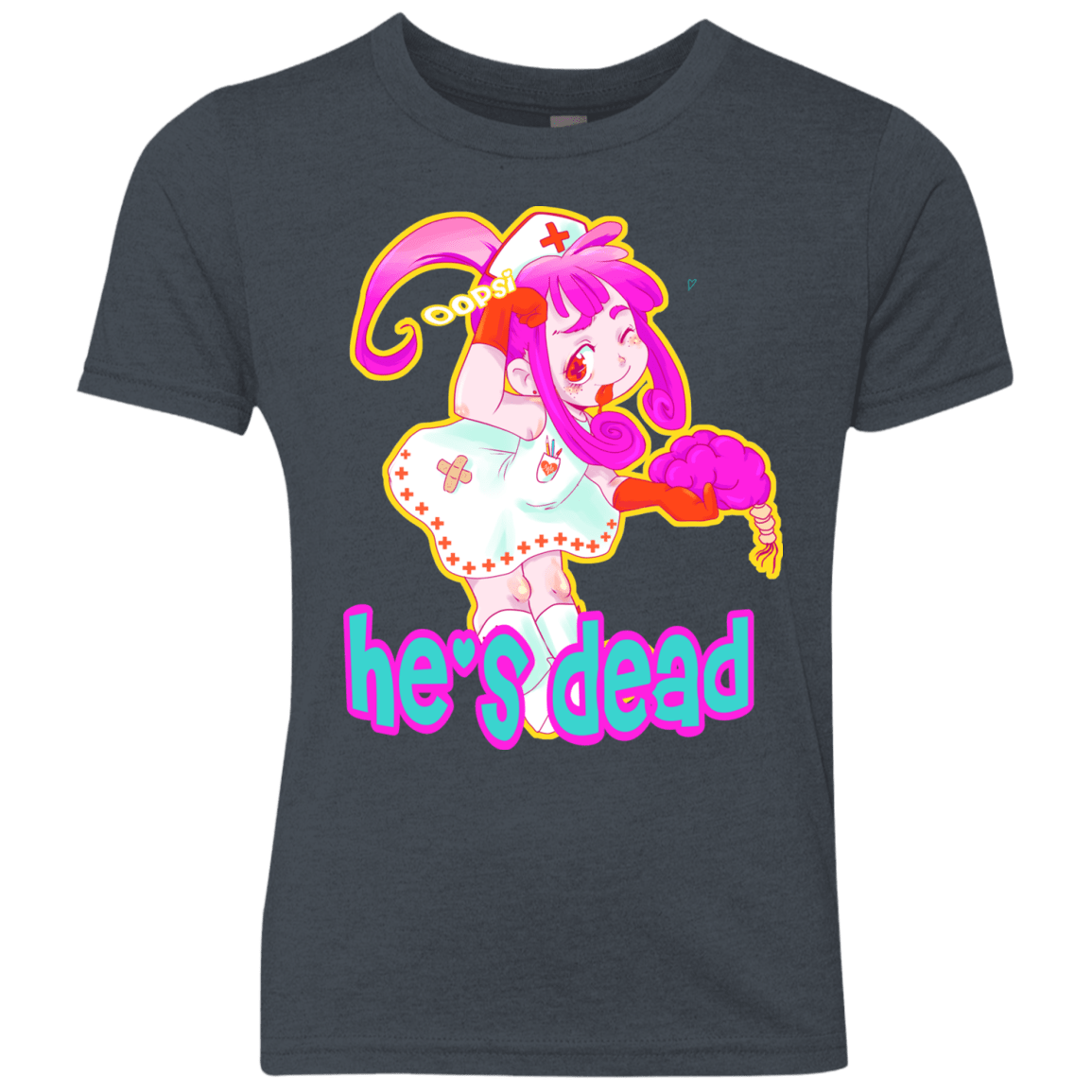 T-Shirts Vintage Navy / YXS Oopsi Youth Triblend T-Shirt