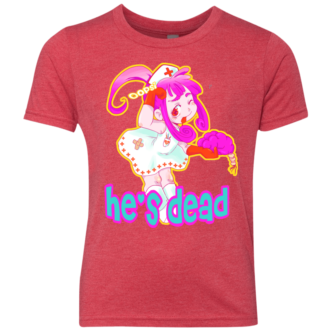 T-Shirts Vintage Red / YXS Oopsi Youth Triblend T-Shirt