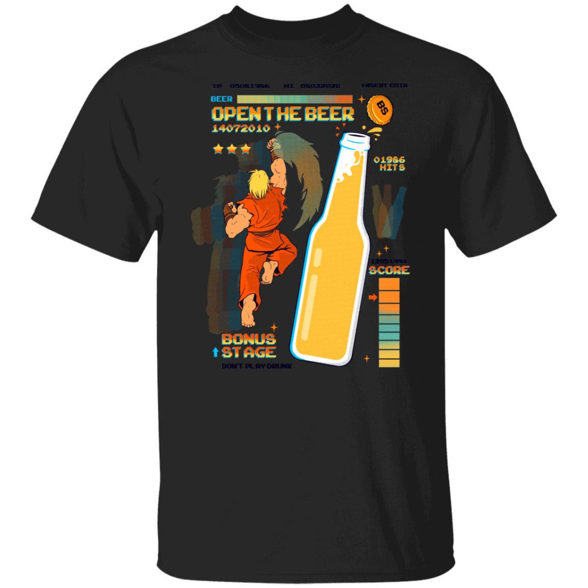 T-Shirts Black / S Open the Beer T-Shirt
