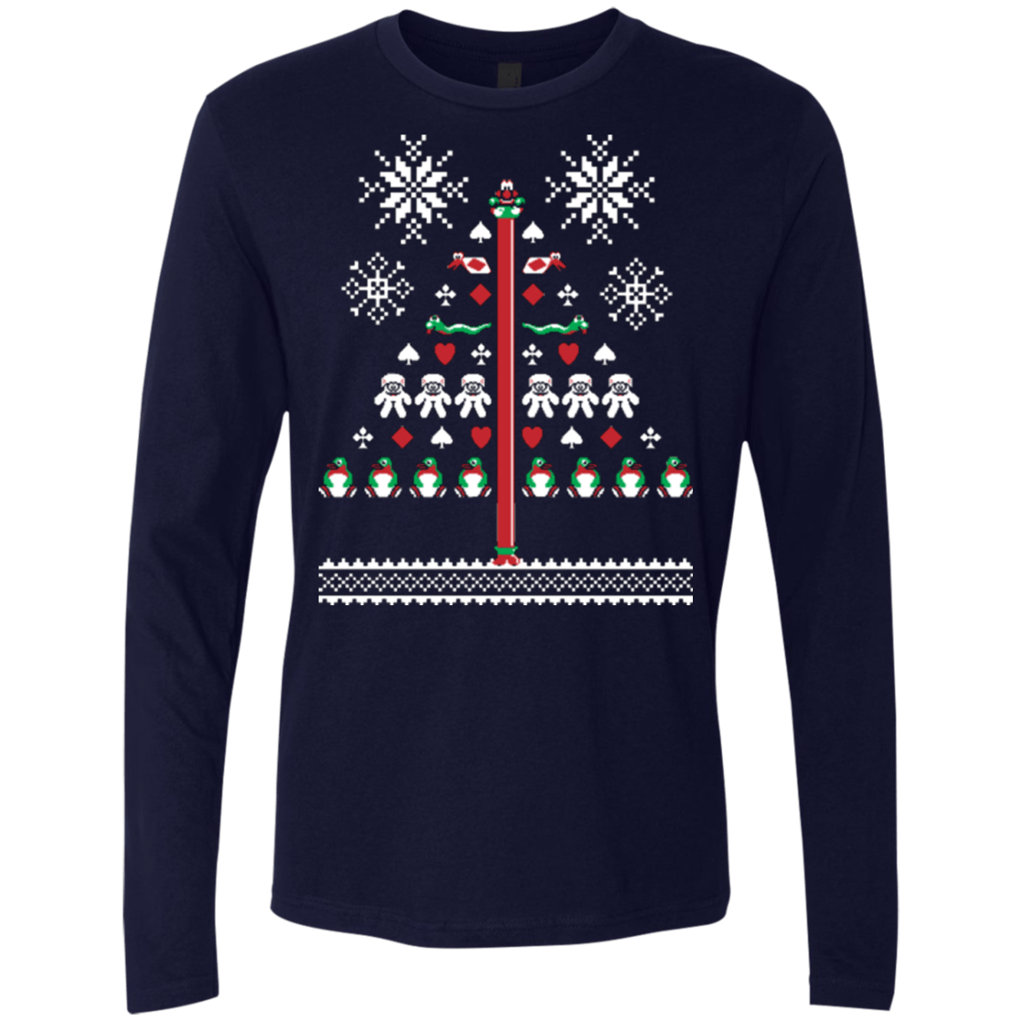 T-Shirts Midnight Navy / Small Operation Christmas Cod Men's Premium Long Sleeve