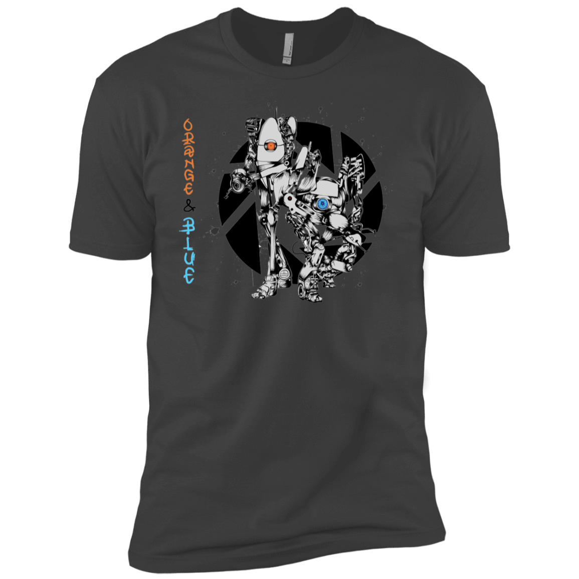 T-Shirts Heavy Metal / YXS Orange and Blue Boys Premium T-Shirt