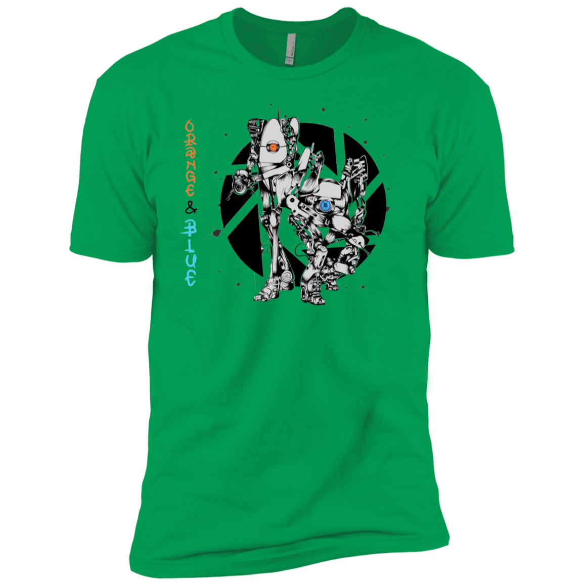 T-Shirts Kelly Green / YXS Orange and Blue Boys Premium T-Shirt