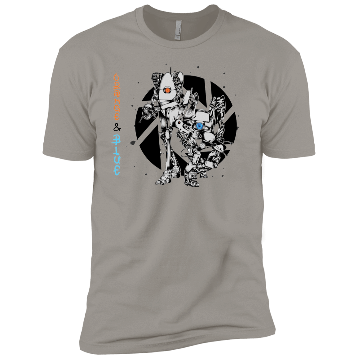 T-Shirts Light Grey / YXS Orange and Blue Boys Premium T-Shirt
