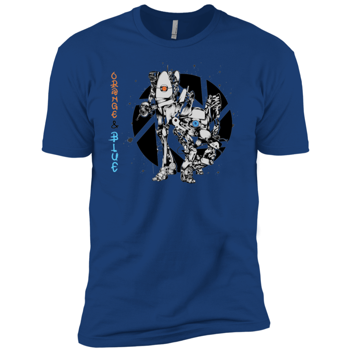 T-Shirts Royal / YXS Orange and Blue Boys Premium T-Shirt