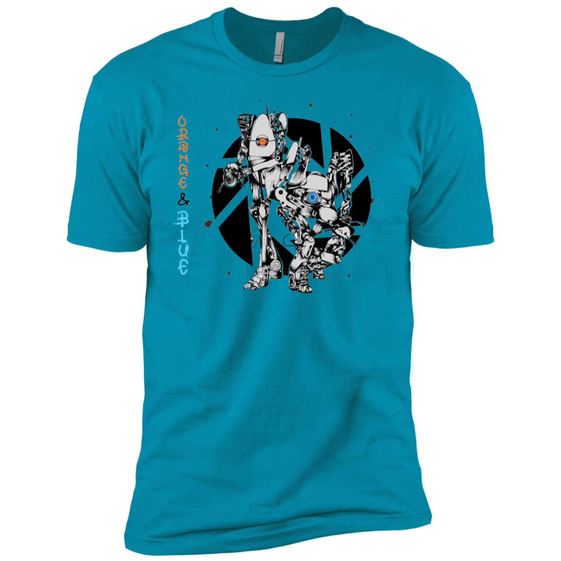 T-Shirts Turquoise / YXS Orange and Blue Boys Premium T-Shirt