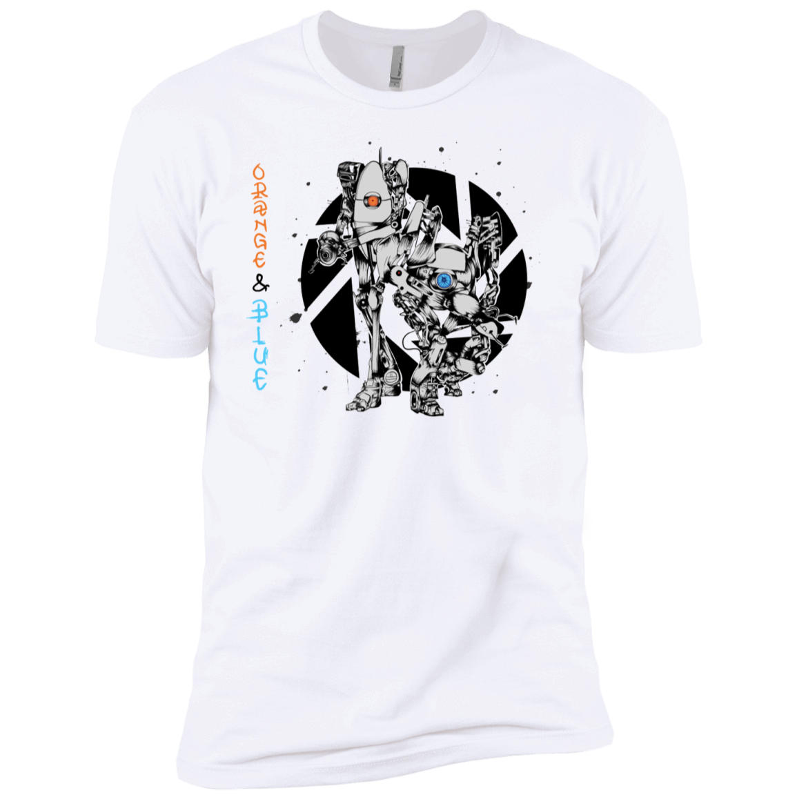 T-Shirts White / YXS Orange and Blue Boys Premium T-Shirt