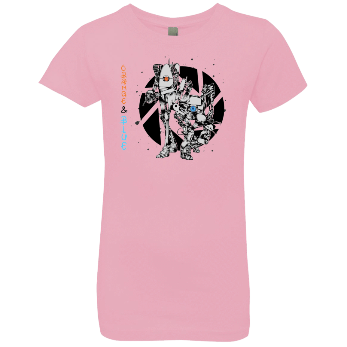 T-Shirts Light Pink / YXS Orange and Blue Girls Premium T-Shirt