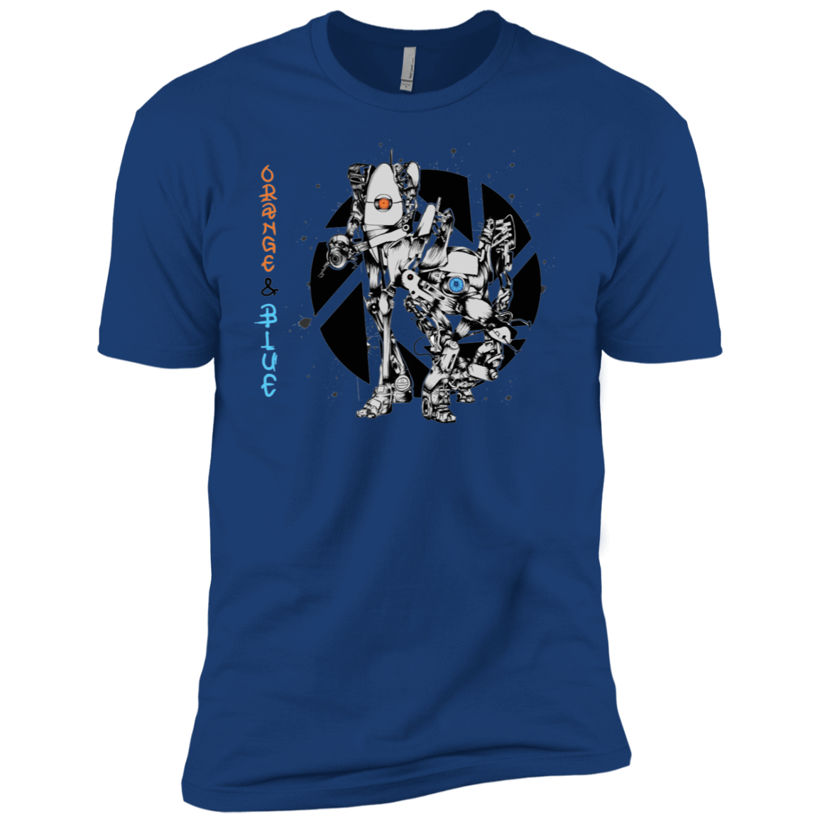 T-Shirts Royal / X-Small Orange and Blue Men's Premium T-Shirt