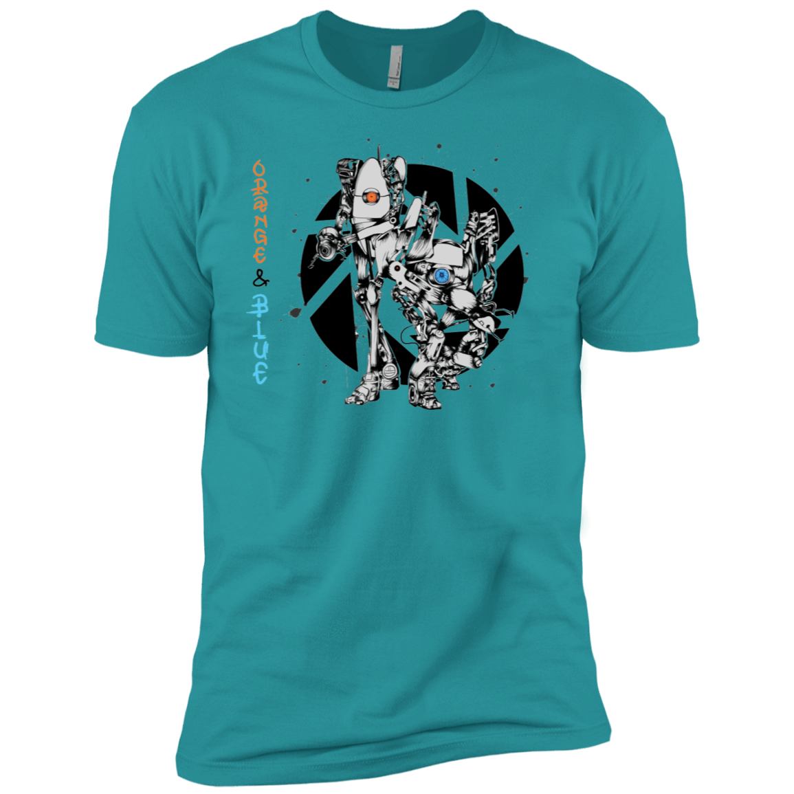 T-Shirts Tahiti Blue / X-Small Orange and Blue Men's Premium T-Shirt