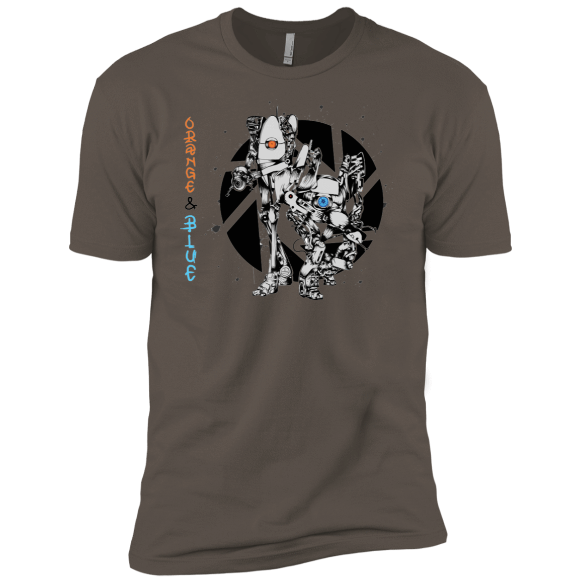 T-Shirts Warm Grey / X-Small Orange and Blue Men's Premium T-Shirt