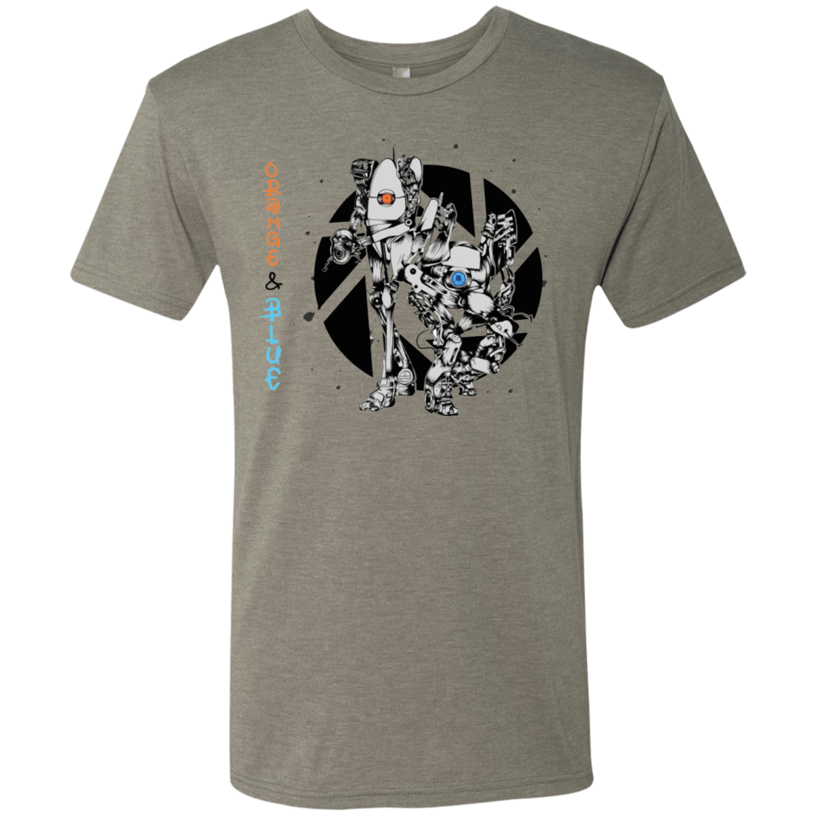 T-Shirts Venetian Grey / S Orange and Blue Men's Triblend T-Shirt