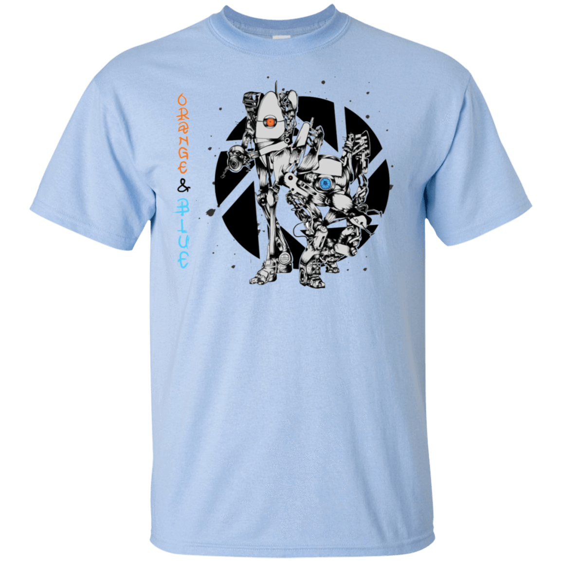 T-Shirts Light Blue / S Orange and Blue T-Shirt