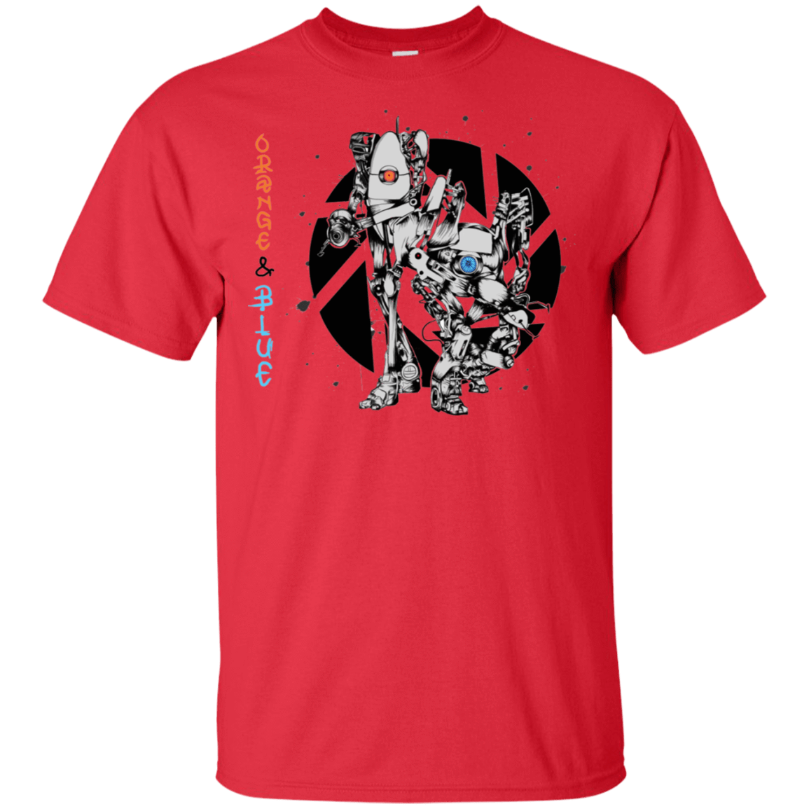 T-Shirts Red / S Orange and Blue T-Shirt