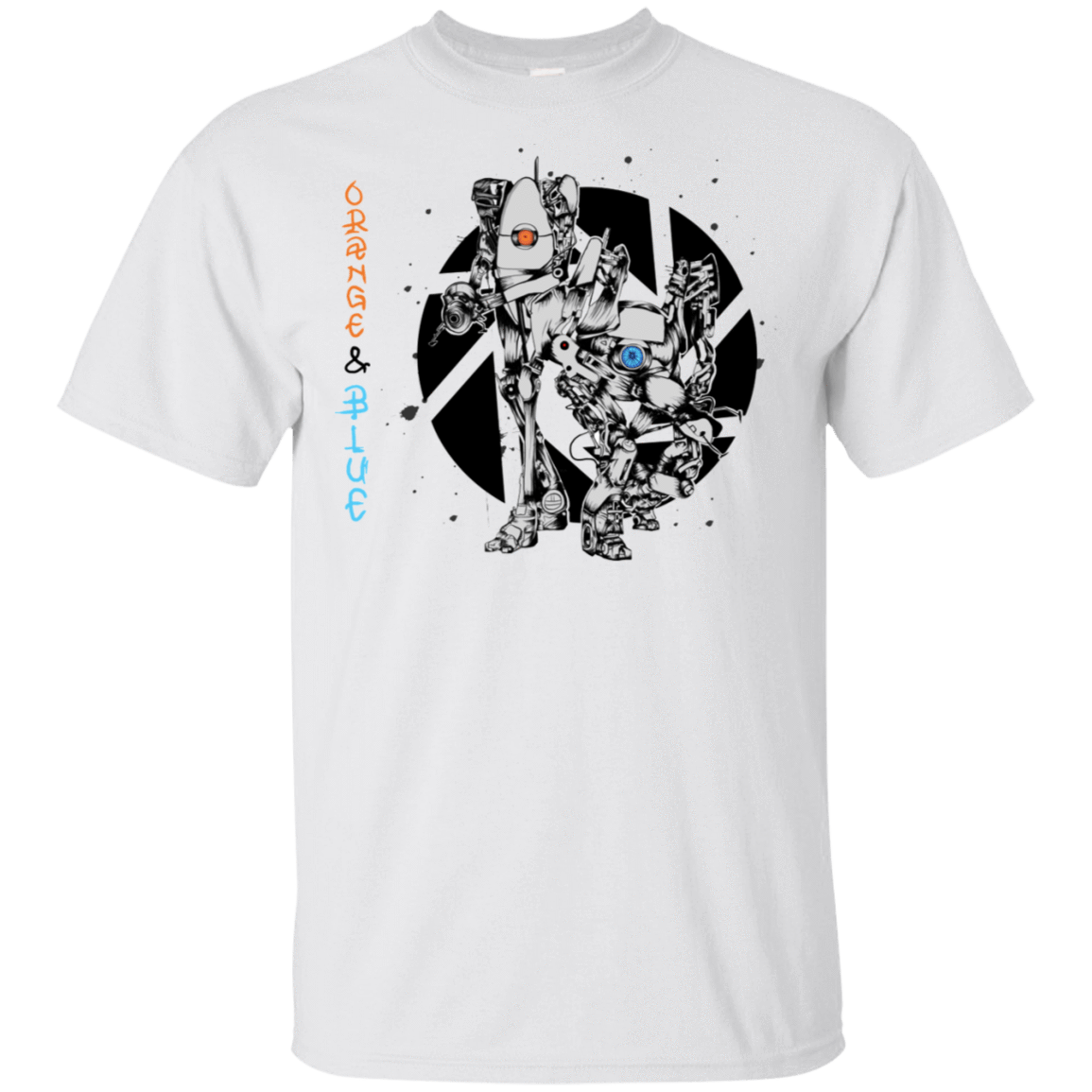 T-Shirts White / S Orange and Blue T-Shirt