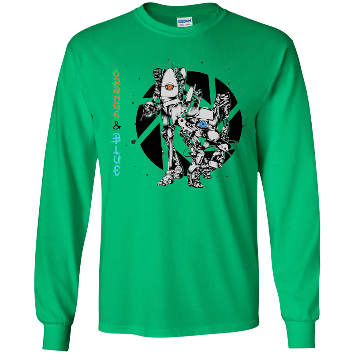 T-Shirts Irish Green / YS Orange and Blue Youth Long Sleeve T-Shirt