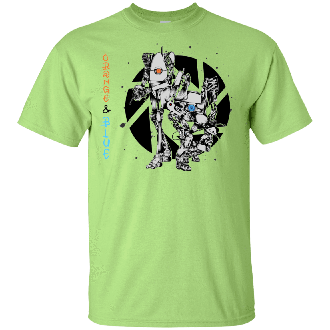 T-Shirts Mint Green / YXS Orange and Blue Youth T-Shirt