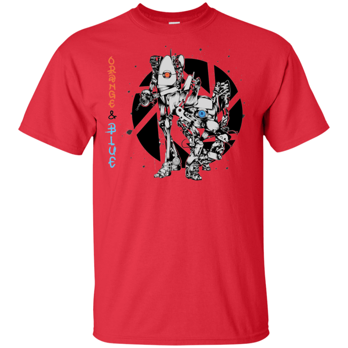 T-Shirts Red / YXS Orange and Blue Youth T-Shirt