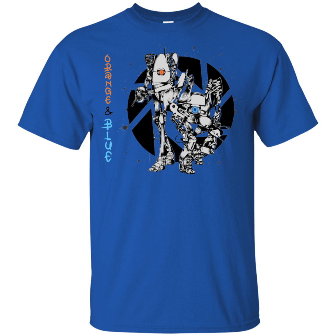 T-Shirts Royal / YXS Orange and Blue Youth T-Shirt