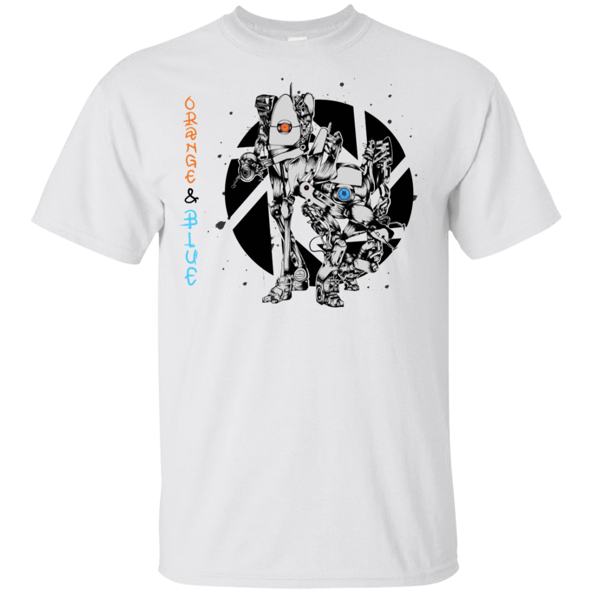 T-Shirts White / YXS Orange and Blue Youth T-Shirt