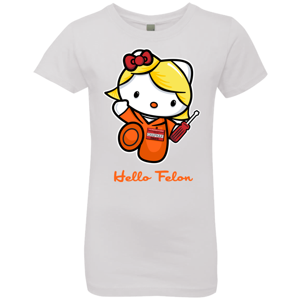 Orange is the New Cat Girls Premium T-Shirt