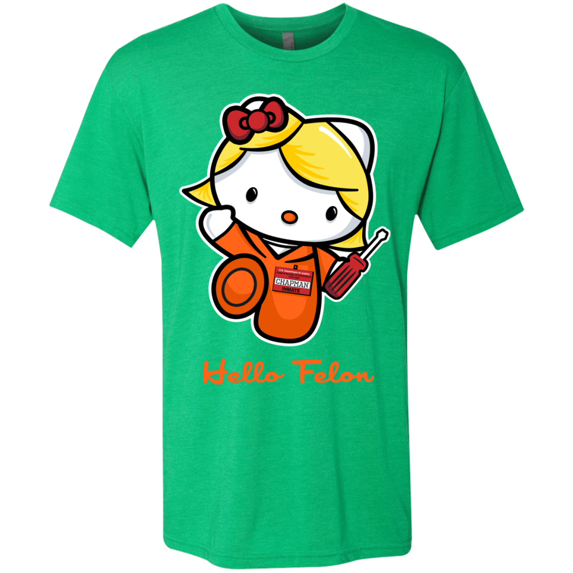 T-Shirts Envy / Small Orange is the New Cat Men's Triblend T-Shirt