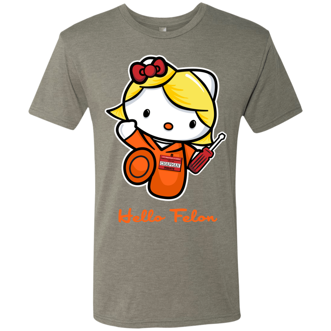 T-Shirts Venetian Grey / Small Orange is the New Cat Men's Triblend T-Shirt