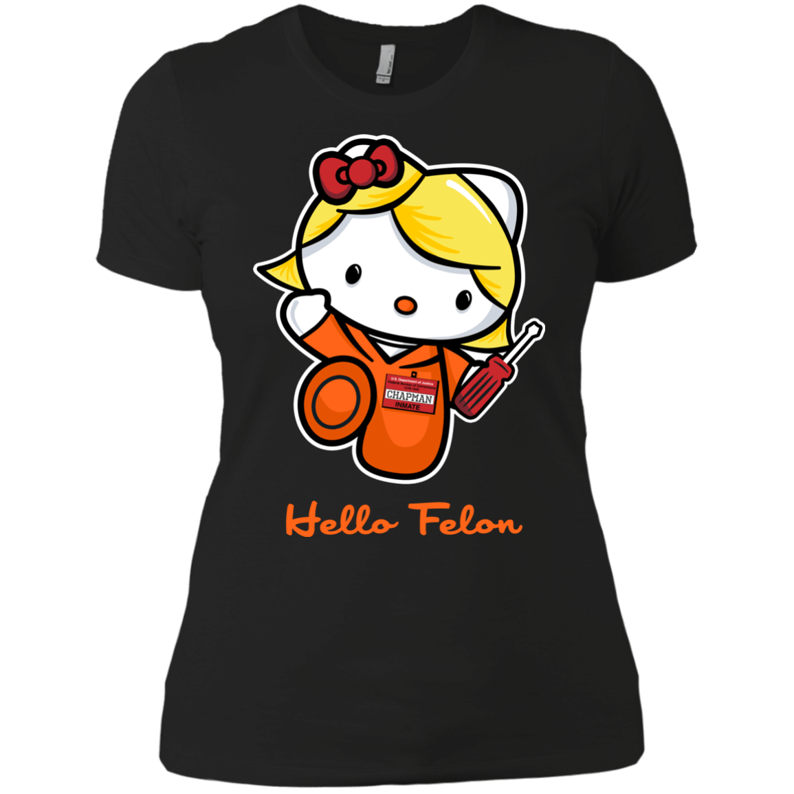 T-Shirts Black / X-Small Orange is the New Cat Women's Premium T-Shirt
