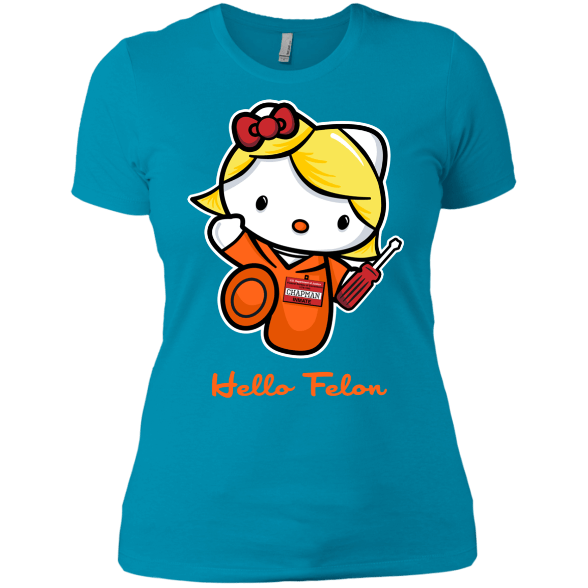 T-Shirts Turquoise / X-Small Orange is the New Cat Women's Premium T-Shirt