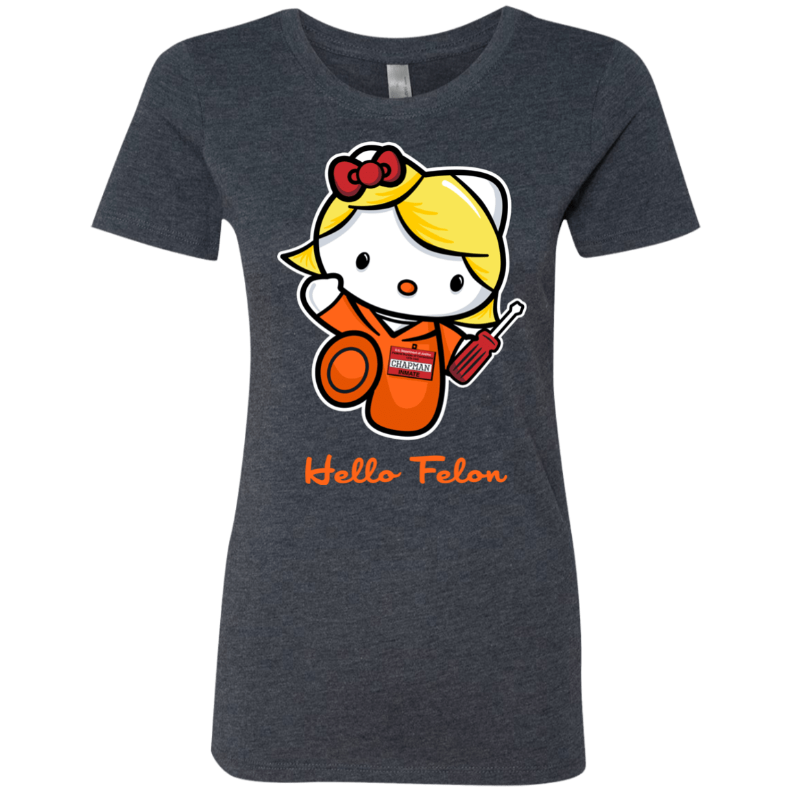 T-Shirts Vintage Navy / Small Orange is the New Cat Women's Triblend T-Shirt