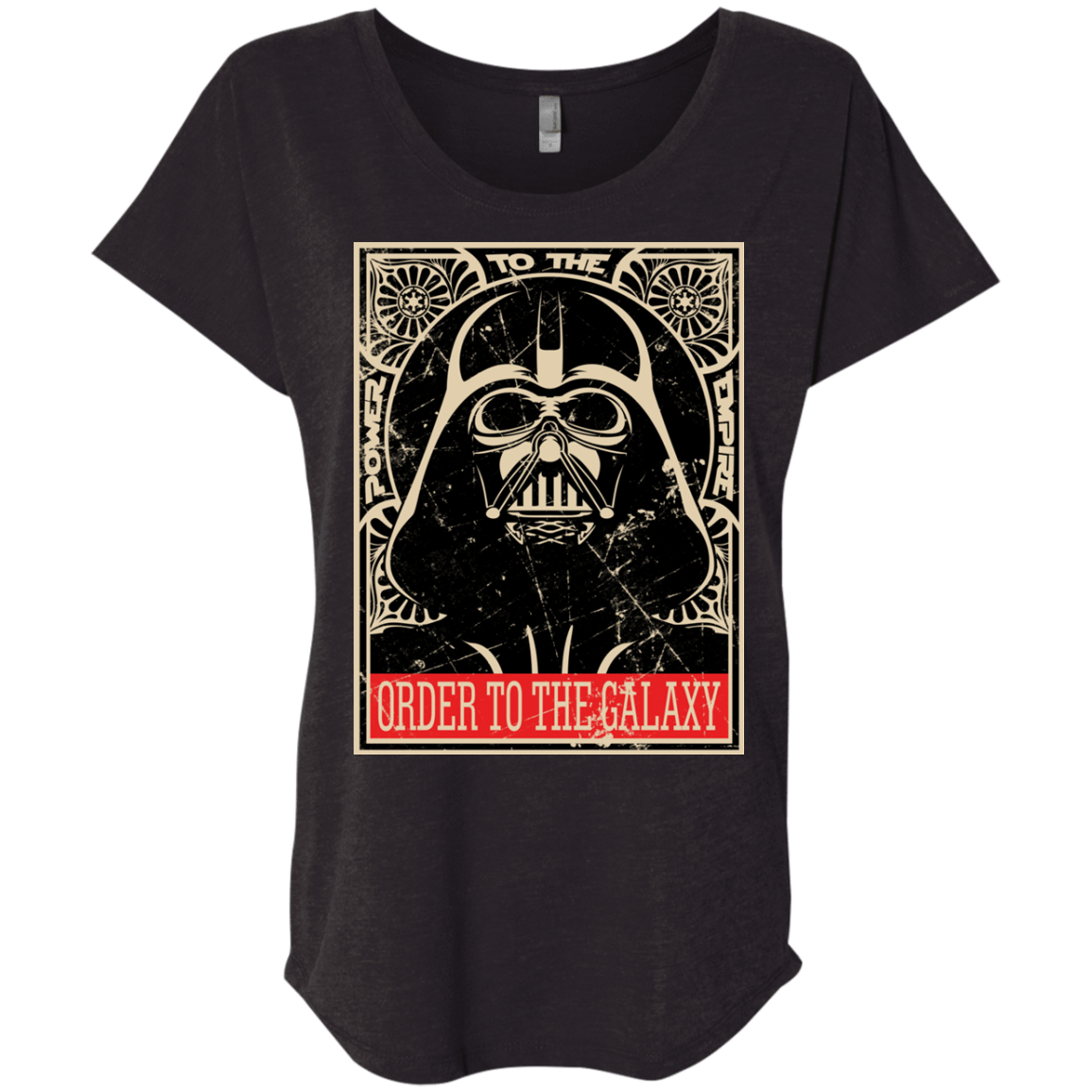 T-Shirts Vintage Black / X-Small Order to the galaxy Triblend Dolman Sleeve