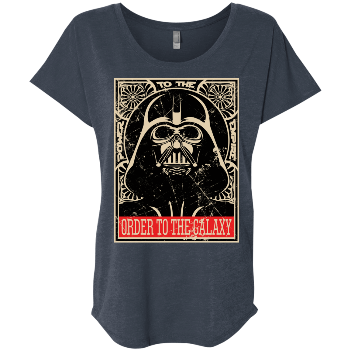 T-Shirts Vintage Navy / X-Small Order to the galaxy Triblend Dolman Sleeve