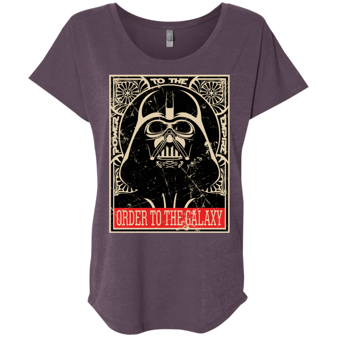 T-Shirts Vintage Purple / X-Small Order to the galaxy Triblend Dolman Sleeve