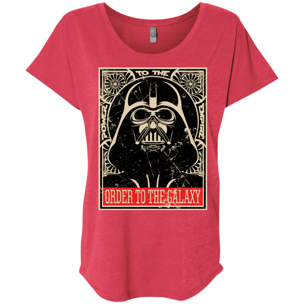T-Shirts Vintage Red / X-Small Order to the galaxy Triblend Dolman Sleeve