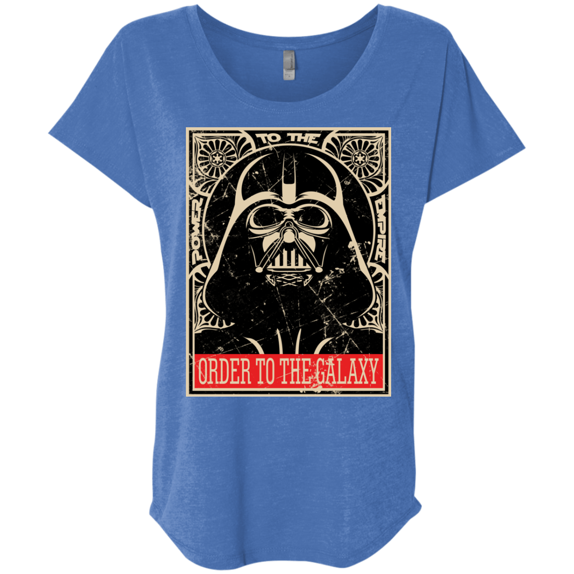 T-Shirts Vintage Royal / X-Small Order to the galaxy Triblend Dolman Sleeve