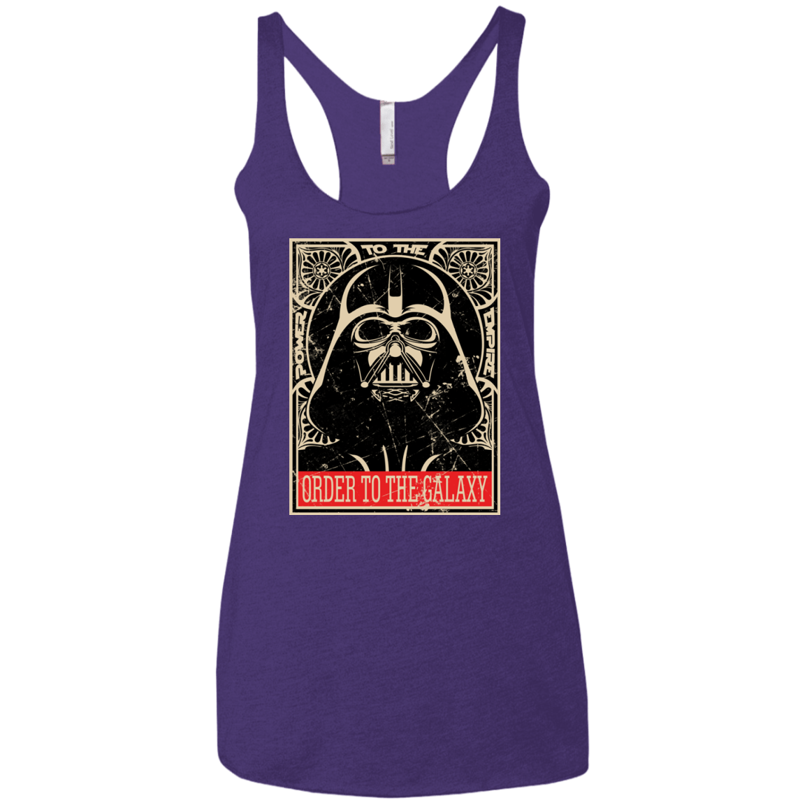 T-Shirts Purple Rush / X-Small Order to the galaxy Women's Triblend Racerback Tank