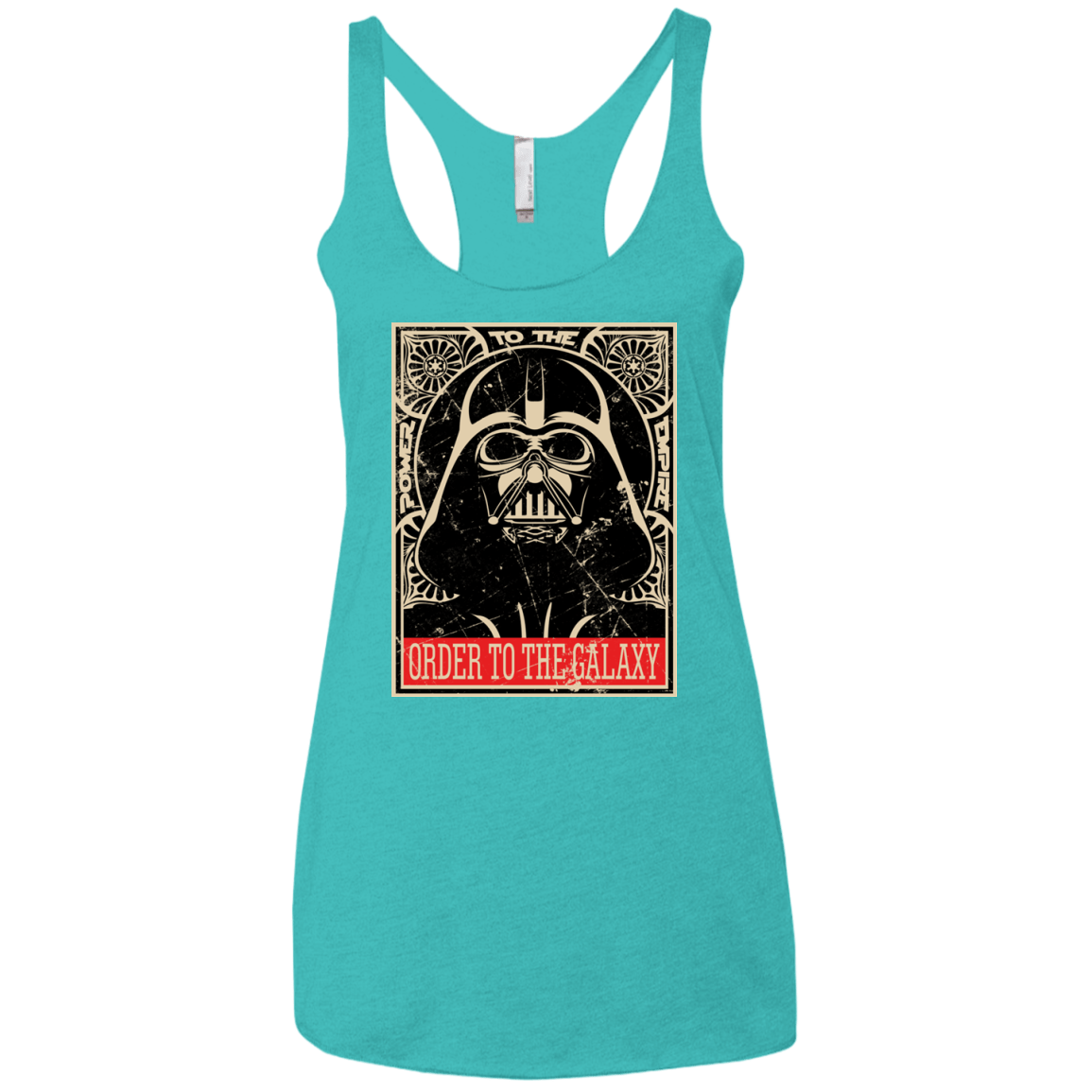T-Shirts Tahiti Blue / X-Small Order to the galaxy Women's Triblend Racerback Tank