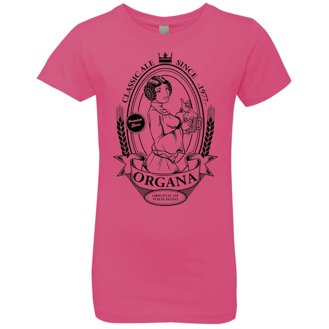 T-Shirts Hot Pink / YXS Organa Ale Girls Premium T-Shirt