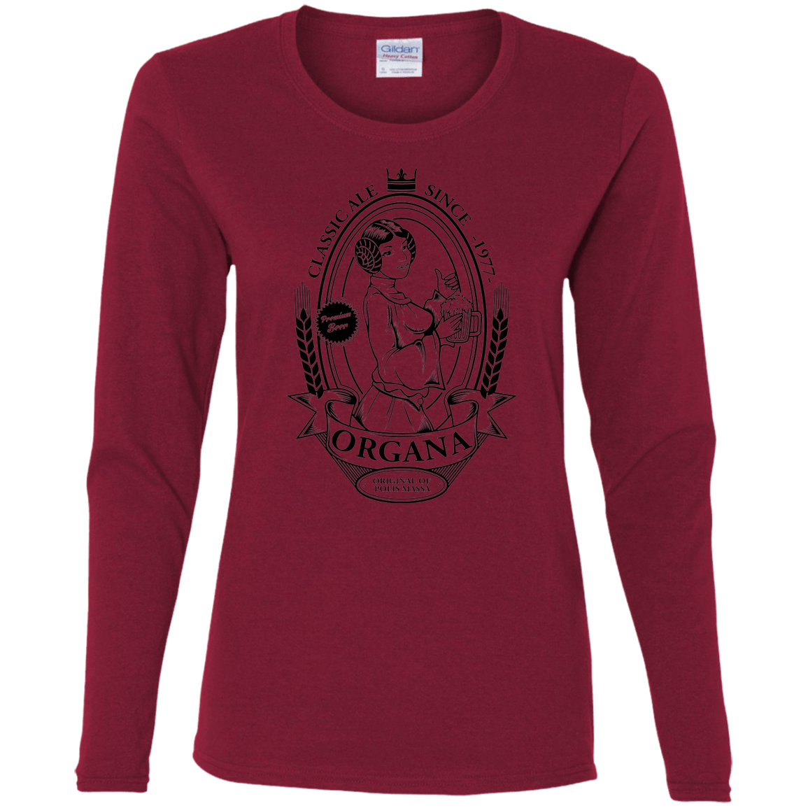 T-Shirts Cardinal / S Organa Ale Women's Long Sleeve T-Shirt