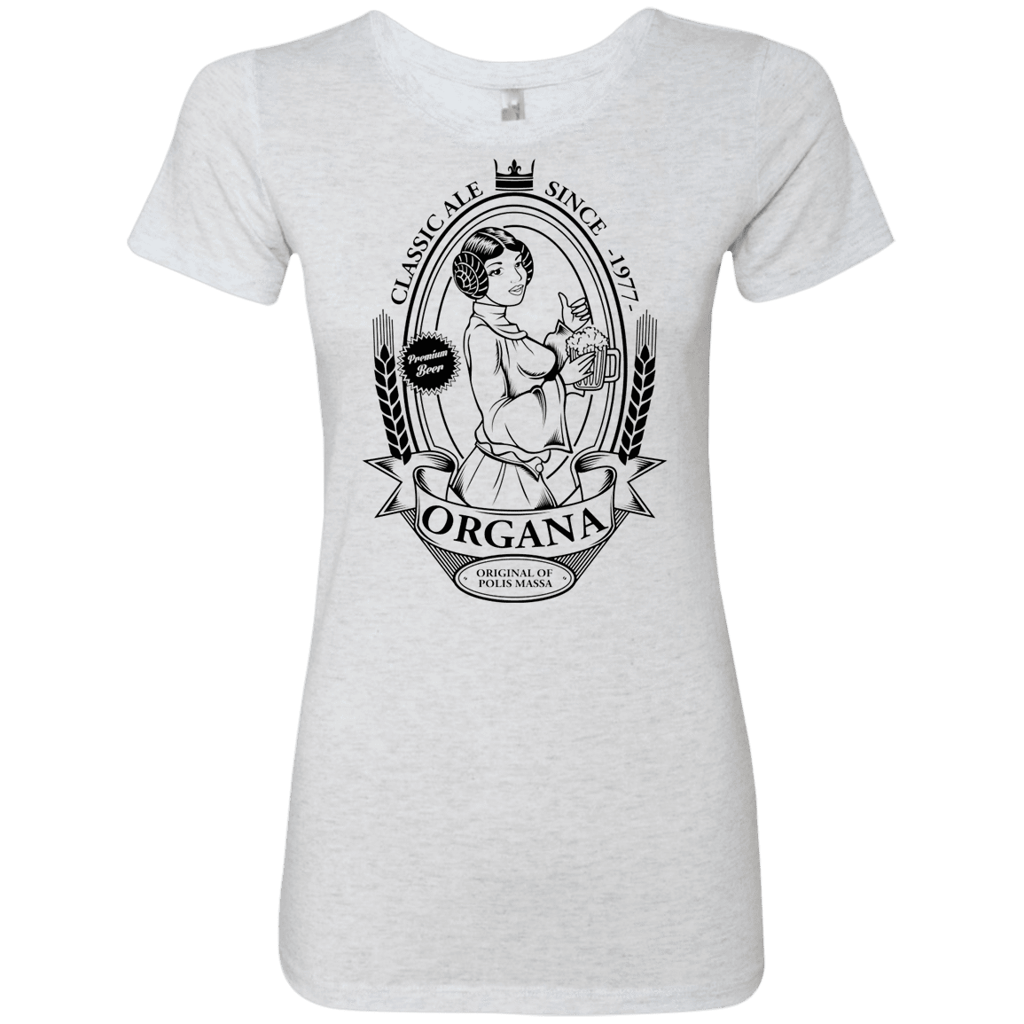 T-Shirts Heather White / S Organa Ale Women's Triblend T-Shirt