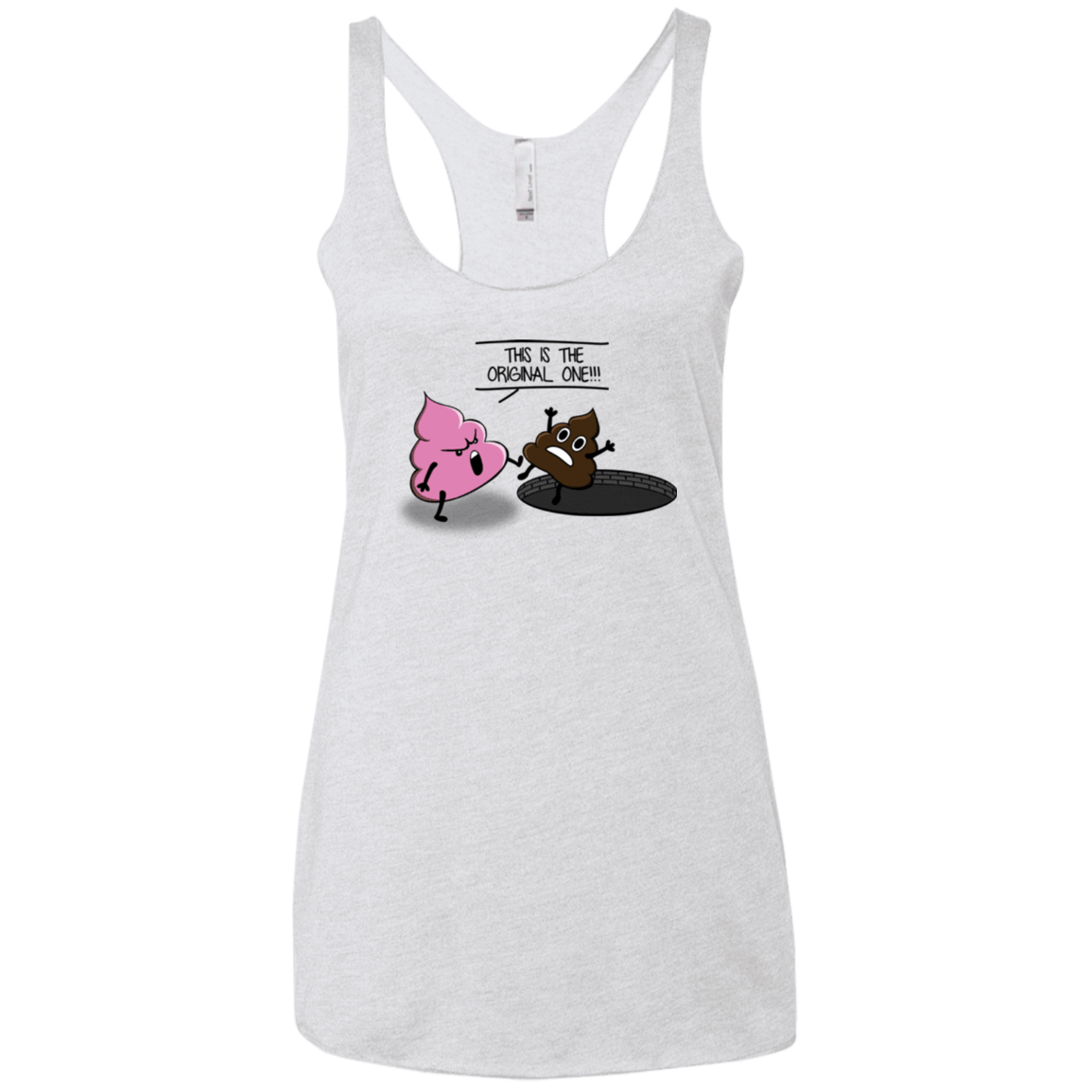 T-Shirts Heather White / X-Small Original one Women's Triblend Racerback Tank