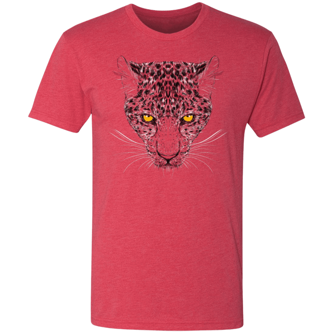 T-Shirts Vintage Red / S Ornamental Cheetah Men's Triblend T-Shirt