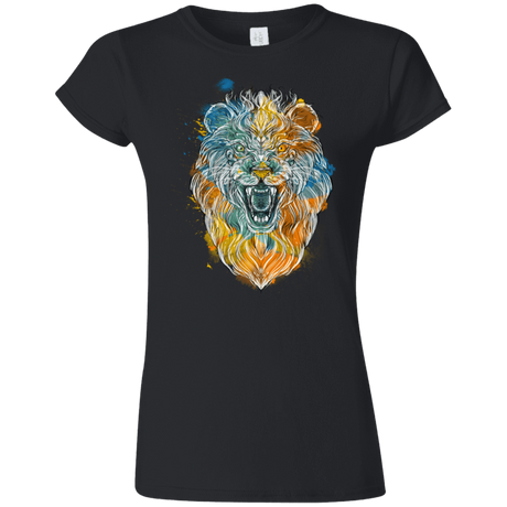 T-Shirts Black / S Ornamental Lion Junior Slimmer-Fit T-Shirt