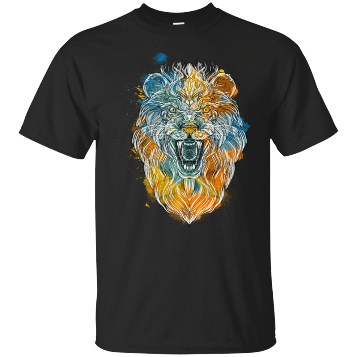T-Shirts Black / S Ornamental Lion T-Shirt