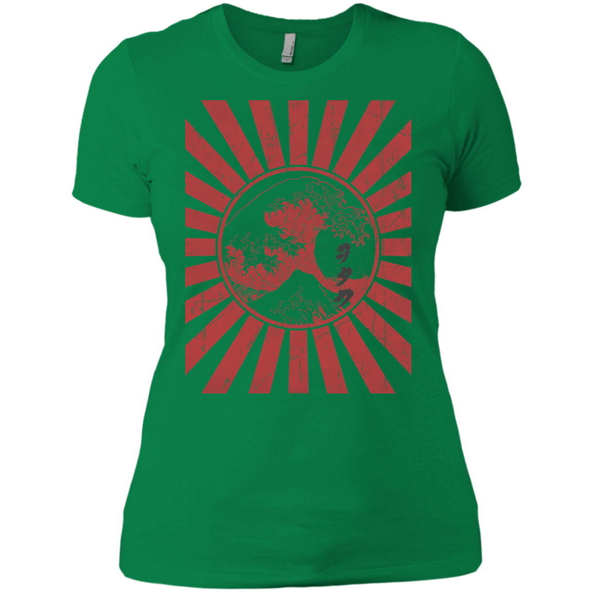 T-Shirts Kelly Green / X-Small Otaku Flag Women's Premium T-Shirt